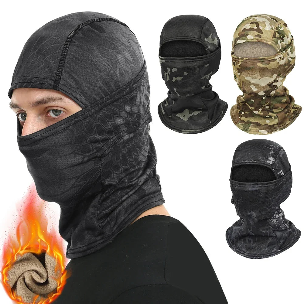 1-5PCS Balaclava Ski Mask Windproof Thermal Scarf Hood Men Women Neck Face Warmer Motorcycle Helmet Liner Cap for Cycling Hiking