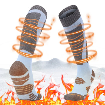 1 Pair Hiking Socks High Tube Stockings Winter Warm Thickening Ski Stockings for Women Outdoor Skiing Cycling Running Hiking