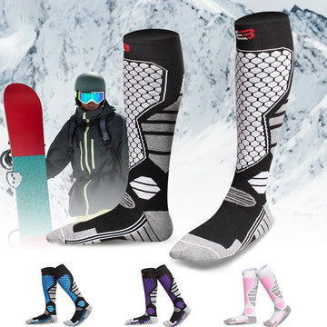 1 Pair Winter Warm Thickening Ski Stockings Hiking Socks For Women Men Children Anti-Cold Skiing Outdoor High Sports Stockings