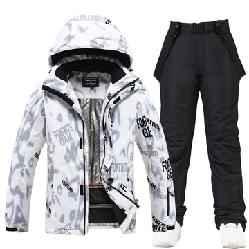 -30, Snow Mountain, Man and Woman Ice Suit Wear, Waterproof Winter Costume, Snowboarding Clothing, Ski Suit Sets Jackets + Pants