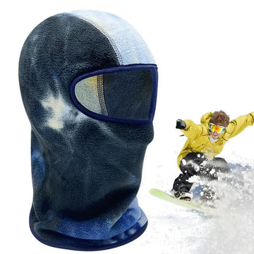 Autumn And Winter Warm Face Mask Tie-Dye Polar Fleece Wind And Cold Headwear Outdoor Mountaineering Skin-Friendly Headwear