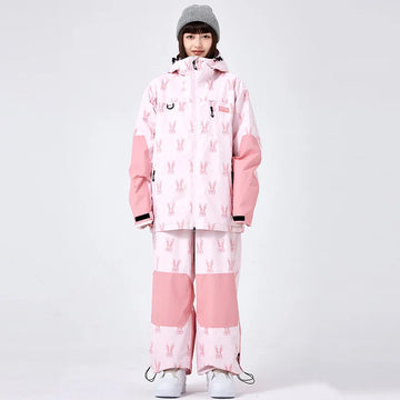 DOOKSNOW Winter Men's And Women's Snow Wear Warm Waterproof Breathable Snowboard Clothing Outdoor Snow Jackets + Pants