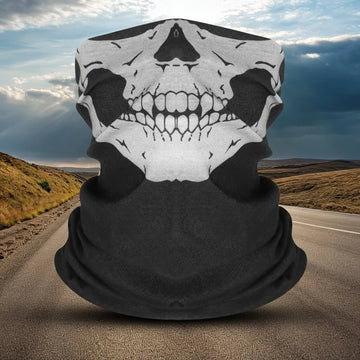 Halloween Half Face Shield Mask Multipurpose Warm Ghost Scarf Scary Cycling Face Mask for Hiking Camping Running