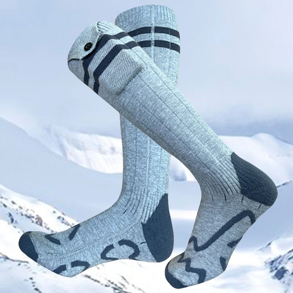 Heated Socks Winter Thermal Socks Washable Outdoor Skiing Foot Warmer for Men Women