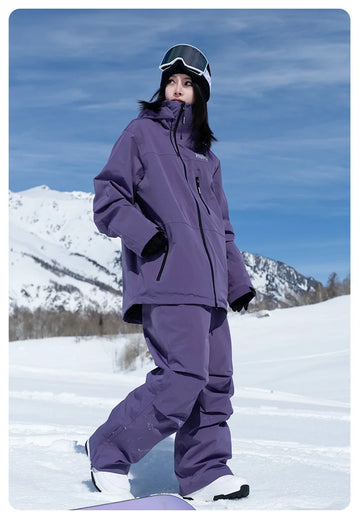 KUFUN Ski Wear Snow Sports Suit Women Man Warm Set Waterproof Windproof  Snowboard Jacket Pants Outdoor Clothing Adults Unisex