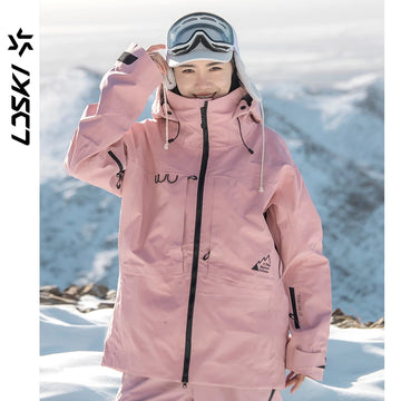 LDSKI 3L Ski Suit All-Weather Full Taped Seam Waterproof Windproof Breathable Warm Winter Snowboarding for Women Men