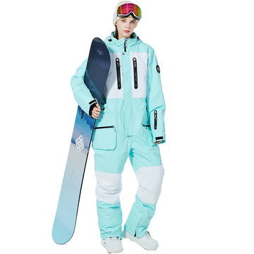 Ski Jumpsuits for Men and Women, Snow Suit, Snowboarding Clothing, Waterproof Ski Costumes, Adult Coverall, Winter Garment, 1 Pc