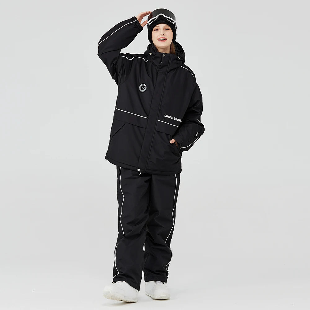 Snow suit for men and women, , Snow Ski Jacket and Pant Sets,Winter Outdoor Clothes, Snowboard Suit Wear, Hoodie Costumes