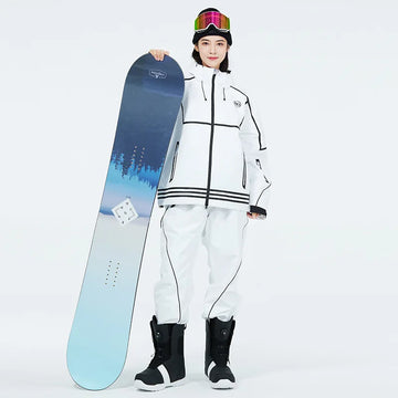 Snow suit for men and women, jacket and pants, waterproof and windproof, used for skiing and snowboard, winter clothing