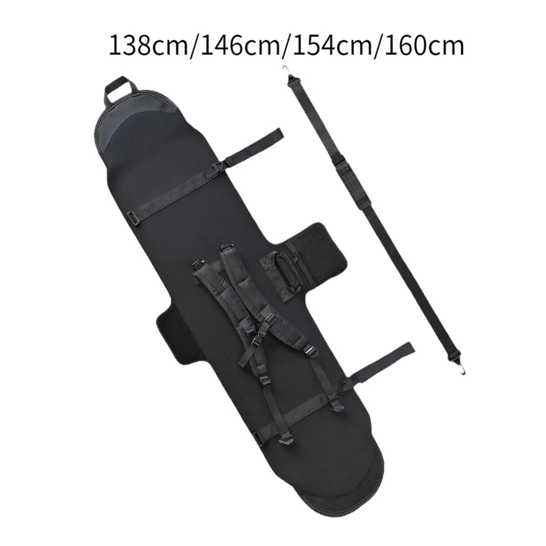 Snowboard Protection Adjustable Shoulder Strap Carry Scratch Resistant Snowboard Sleeve Snowboard Travel Bag Ski Storage Case