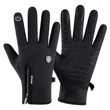 Winter Men Women Plus Plush Velvet Fleece Thick Warm Touch Screen Skiing Mitten Outdoor Sport Fitness Cycling Aipper Glove N33
