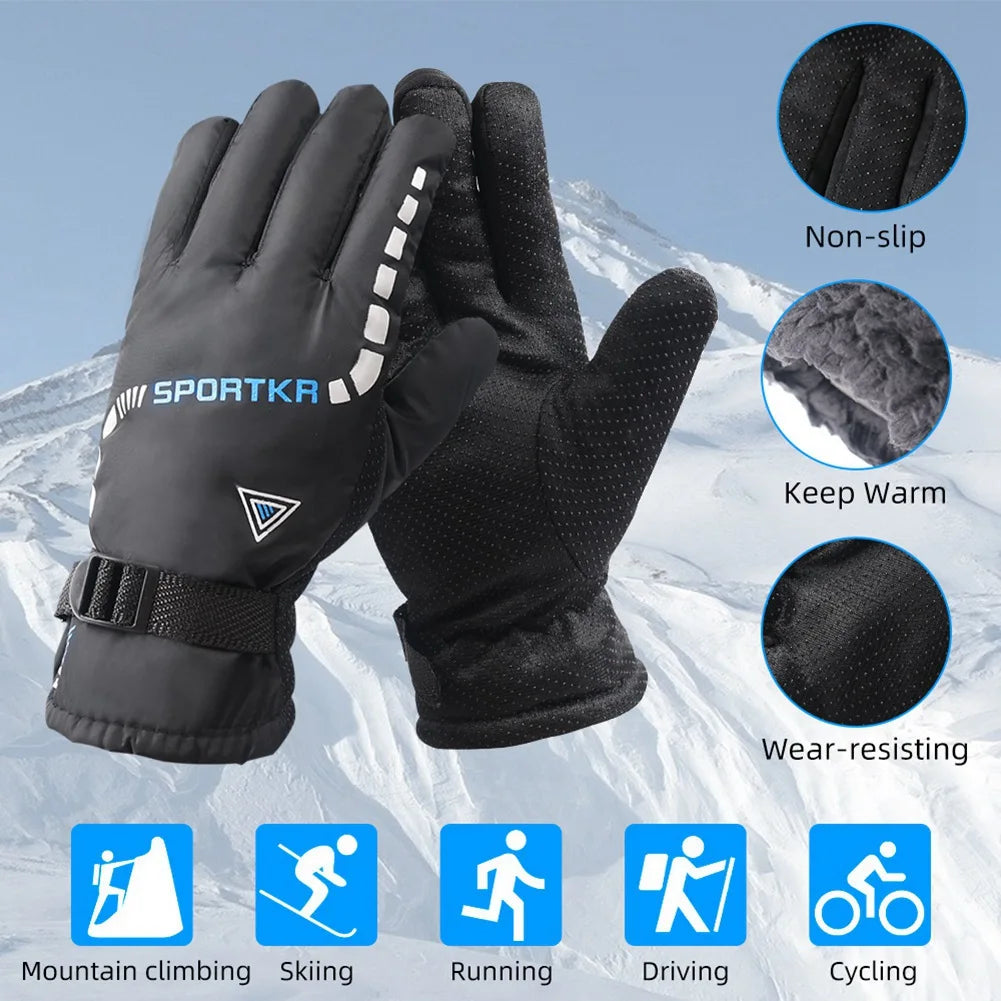 Winter Warm Men's Gloves Fishing Driving Motorcycle Touchscreen Ski Non-slip Cycling Waterproof Windproof Women Gloves