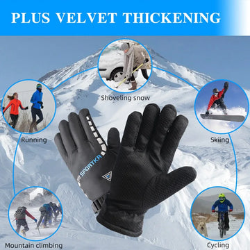 Winter Warm Men's Gloves Fishing Driving Motorcycle Touchscreen Ski Non-slip Cycling Waterproof Windproof Women Gloves